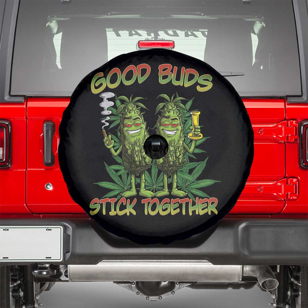 Funny Marijuana Spare Tire Cover Good Buds Stick Together Couples 420 Weed Cannabis