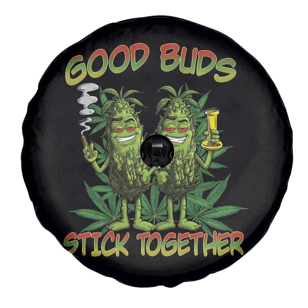 Funny Marijuana Spare Tire Cover Good Buds Stick Together Couples 420 Weed Cannabis