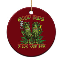 Funny Marijuana Ceramic Ornament Good Buds Stick Together Couples 420 Weed Cannabis - Wonder Print Shop