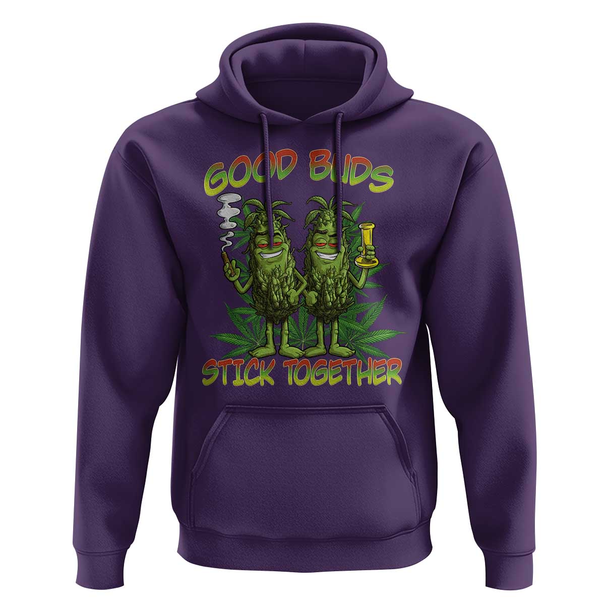 Funny Marijuana Hoodie Good Buds Stick Together Couples 420 Weed Cannabis