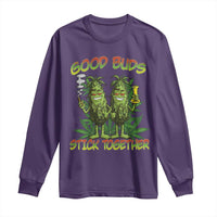 Funny Marijuana Long Sleeve Shirt Good Buds Stick Together Couples 420 Weed Cannabis