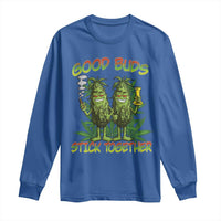 Funny Marijuana Long Sleeve Shirt Good Buds Stick Together Couples 420 Weed Cannabis