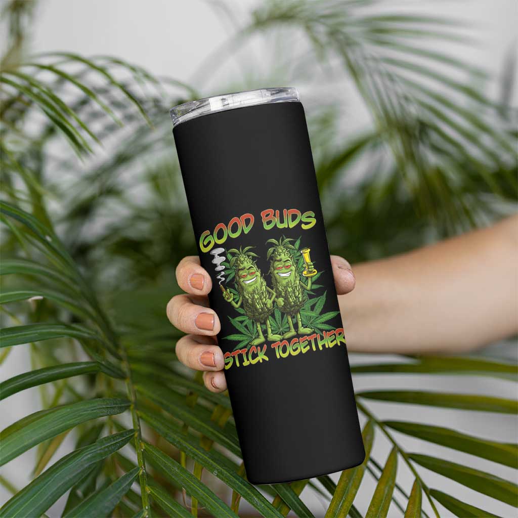 Funny Marijuana Skinny Tumbler Good Buds Stick Together Couples 420 Weed Cannabis