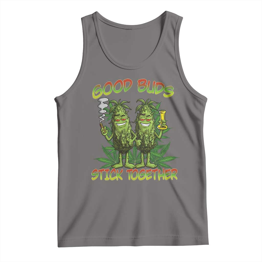 Funny Marijuana Tank Top Good Buds Stick Together Couples 420 Weed Cannabis