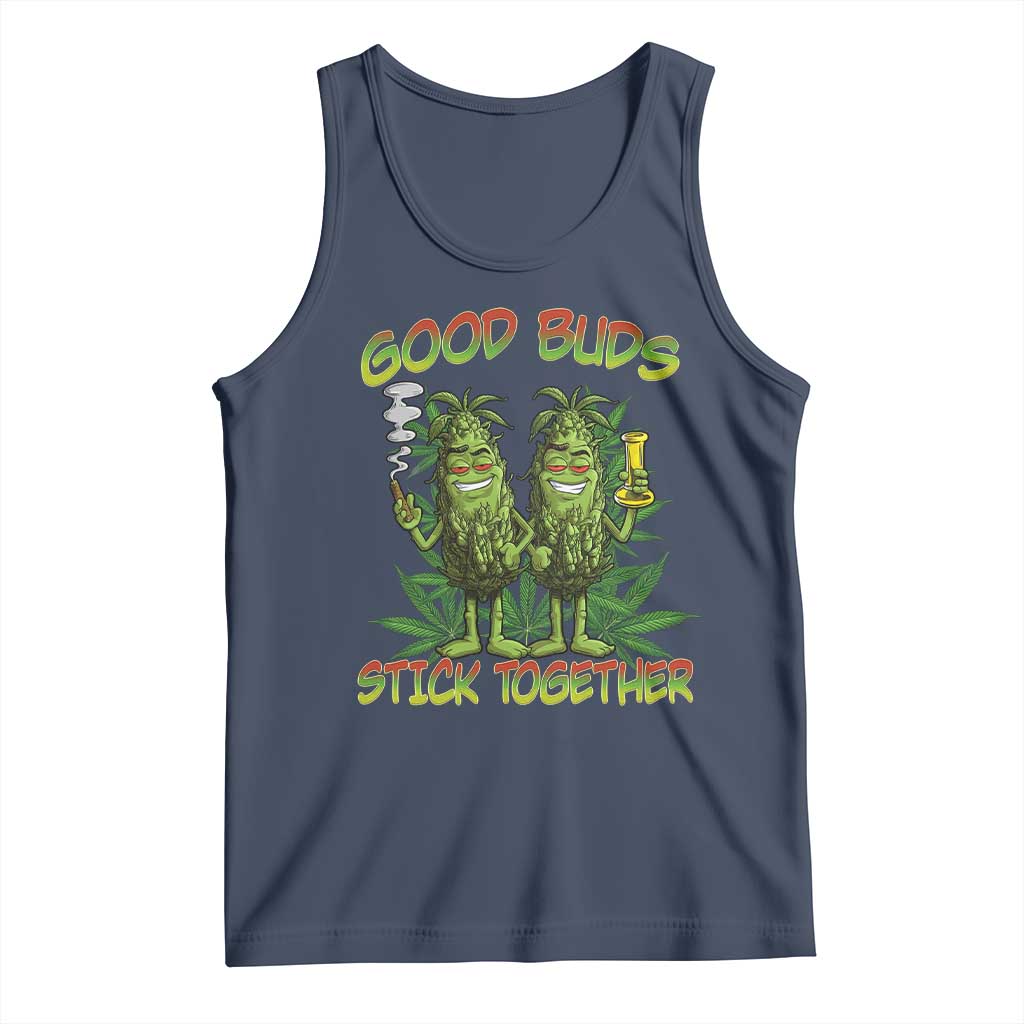 Funny Marijuana Tank Top Good Buds Stick Together Couples 420 Weed Cannabis
