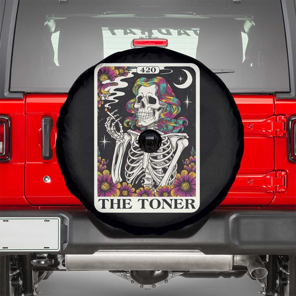 Skeleton 420 Cannabis Spare Tire Cover Tarot Card The Stoner Weed Lover