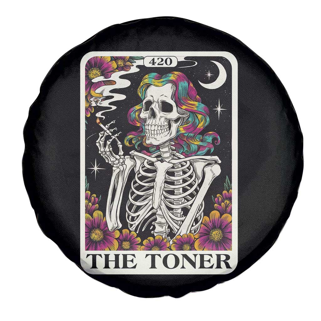 Skeleton 420 Cannabis Spare Tire Cover Tarot Card The Stoner Weed Lover