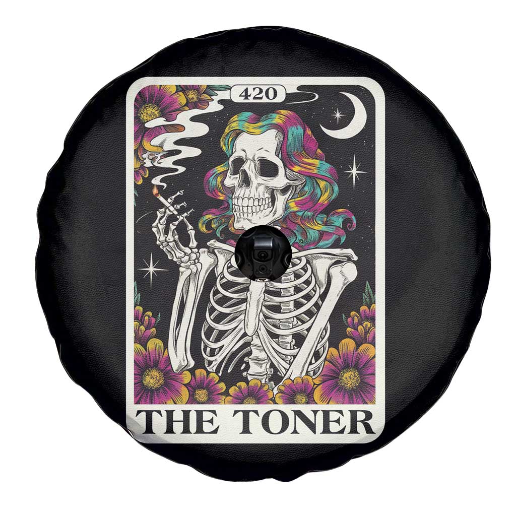 Skeleton 420 Cannabis Spare Tire Cover Tarot Card The Stoner Weed Lover