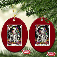Skeleton 420 Cannabis Ceramic Ornament Tarot Card The Stoner Weed Lover - Wonder Print Shop