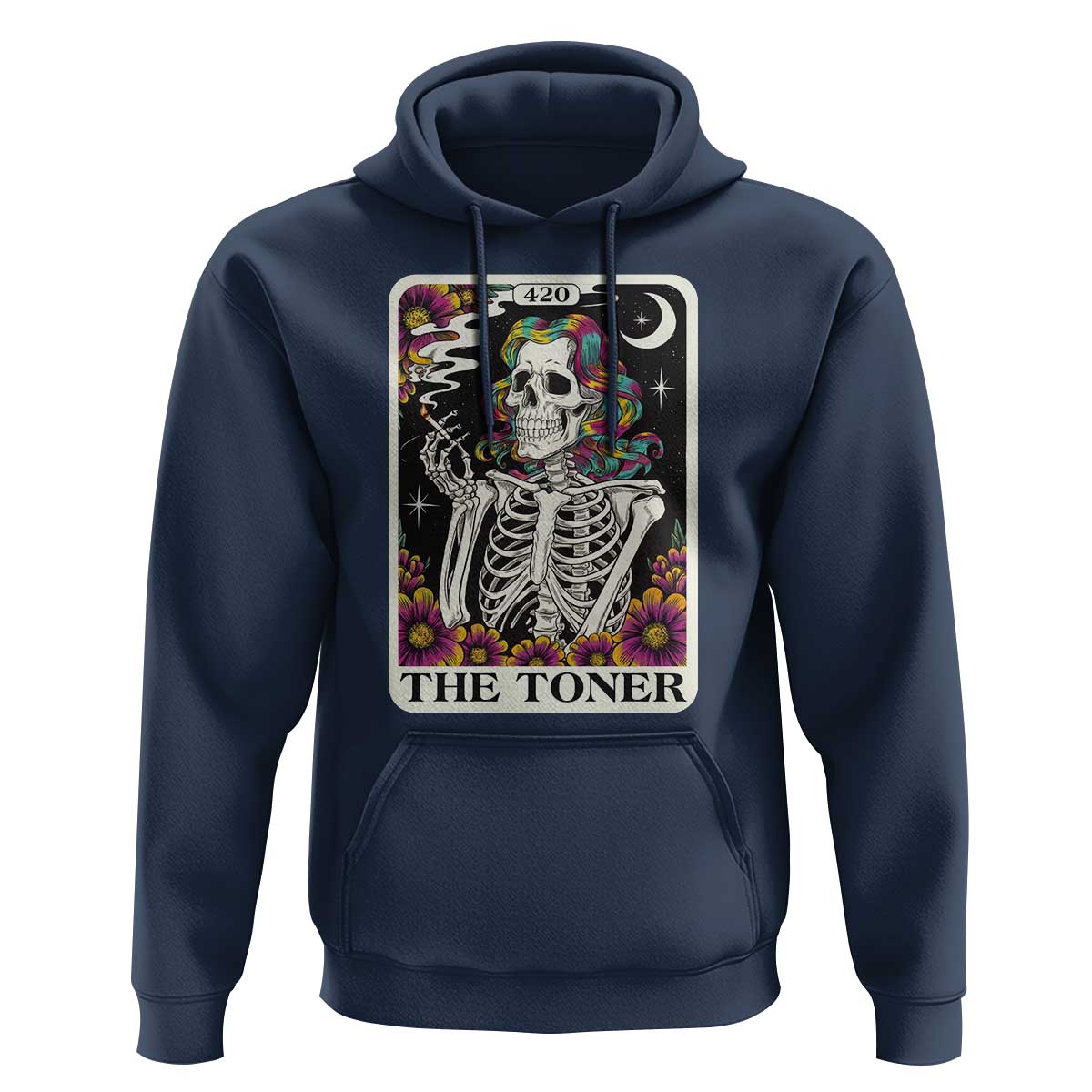 Skeleton 420 Cannabis Hoodie Tarot Card The Stoner Weed Lover