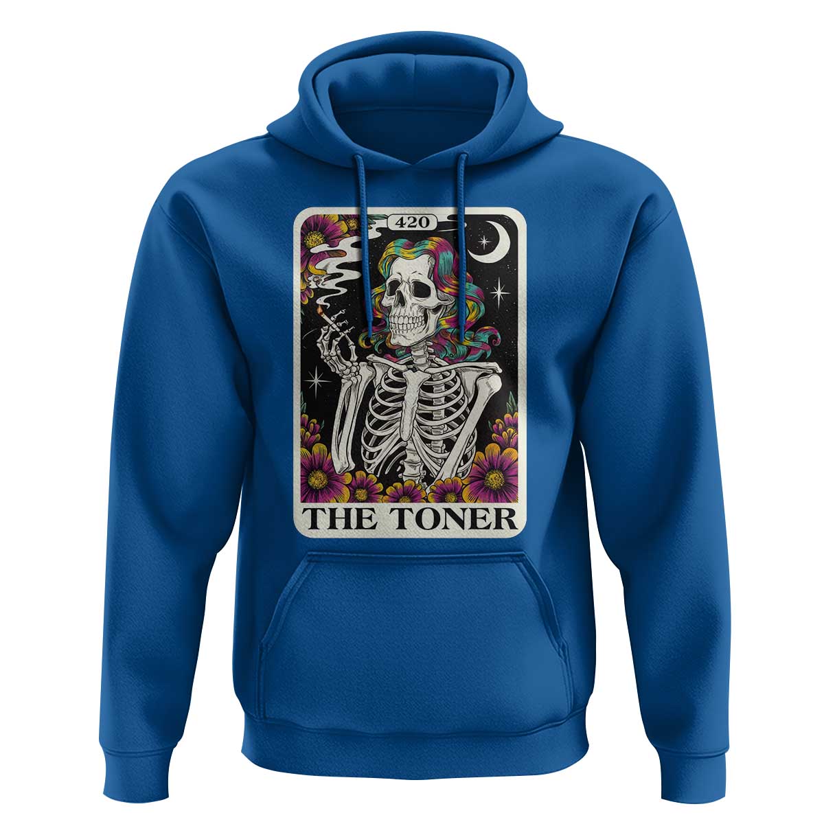Skeleton 420 Cannabis Hoodie Tarot Card The Stoner Weed Lover