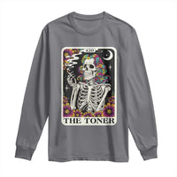Skeleton 420 Cannabis Long Sleeve Shirt Tarot Card The Stoner Weed Lover