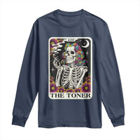 Skeleton 420 Cannabis Long Sleeve Shirt Tarot Card The Stoner Weed Lover
