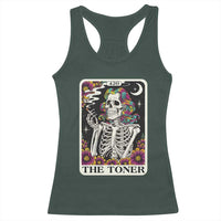 Skeleton 420 Cannabis Racerback Tank Top Tarot Card The Stoner Weed Lover