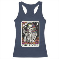 Skeleton 420 Cannabis Racerback Tank Top Tarot Card The Stoner Weed Lover