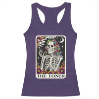 Skeleton 420 Cannabis Racerback Tank Top Tarot Card The Stoner Weed Lover