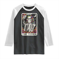 Skeleton 420 Cannabis Raglan Shirt Tarot Card The Stoner Weed Lover