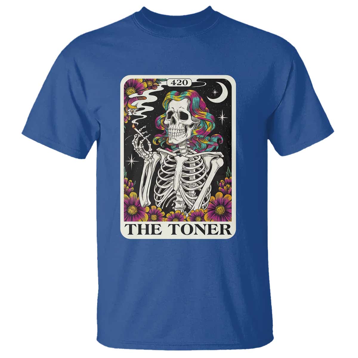 Skeleton 420 Cannabis T Shirt Tarot Card The Stoner Weed Lover
