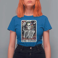 Skeleton 420 Cannabis T Shirt For Women Tarot Card The Stoner Weed Lover