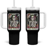Skeleton 420 Cannabis Tumbler With Handle Tarot Card The Stoner Weed Lover