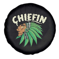 Chiefin Weed Smoking Spare Tire Cover Funny 420 Cannabis Pot THC Smoker