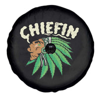 Chiefin Weed Smoking Spare Tire Cover Funny 420 Cannabis Pot THC Smoker