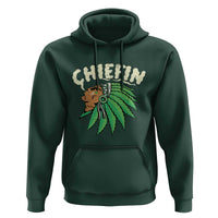 Chiefin Weed Smoking Hoodie Funny 420 Cannabis Pot THC Smoker
