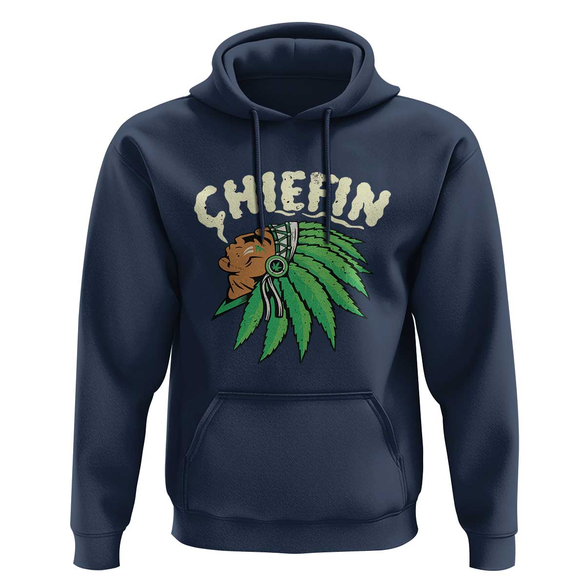 Chiefin Weed Smoking Hoodie Funny 420 Cannabis Pot THC Smoker
