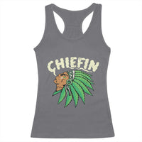 Chiefin Weed Smoking Racerback Tank Top Funny 420 Cannabis Pot THC Smoker