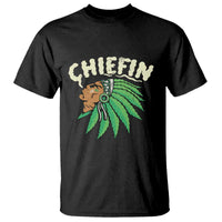 Chiefin Weed Smoking T Shirt Funny 420 Cannabis Pot THC Smoker