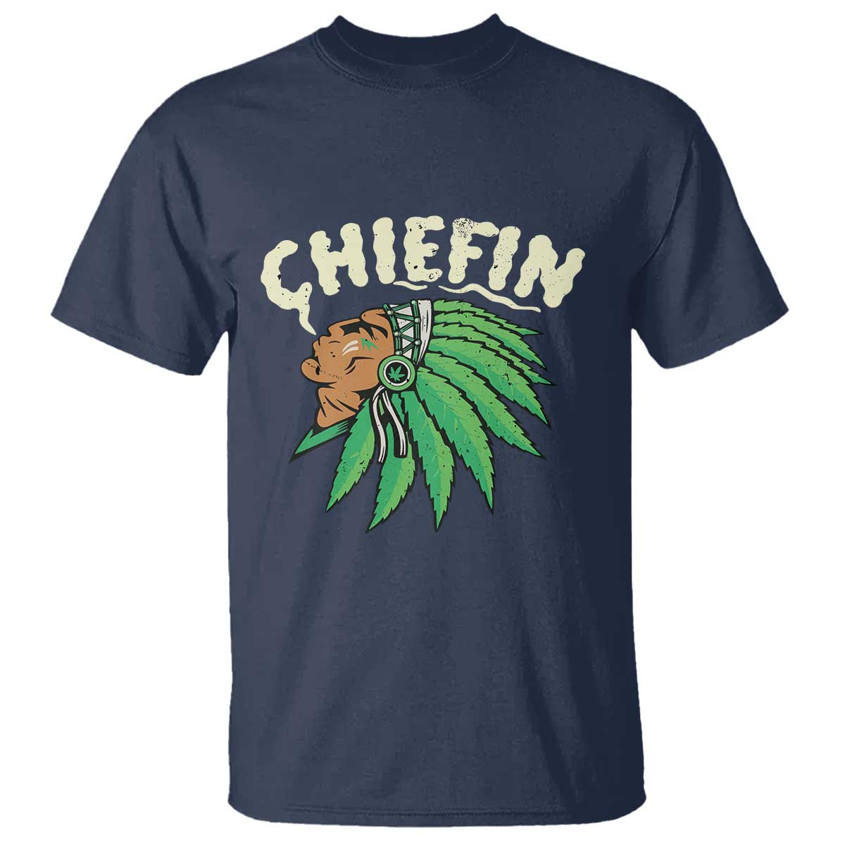 Chiefin Weed Smoking T Shirt Funny 420 Cannabis Pot THC Smoker