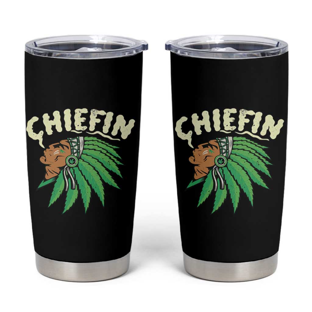 Chiefin Weed Smoking Tumbler Cup Funny 420 Cannabis Pot THC Smoker