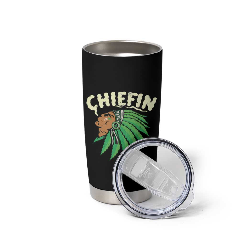 Chiefin Weed Smoking Tumbler Cup Funny 420 Cannabis Pot THC Smoker