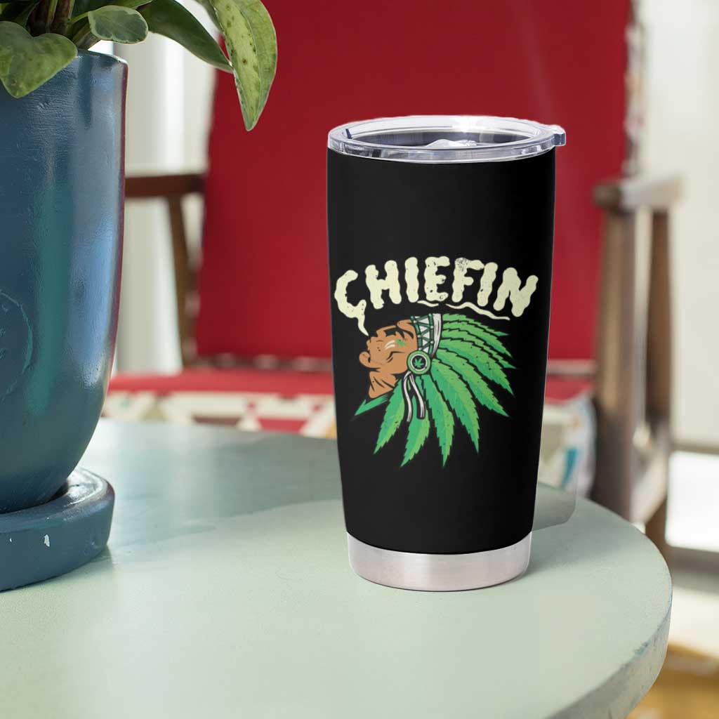 Chiefin Weed Smoking Tumbler Cup Funny 420 Cannabis Pot THC Smoker