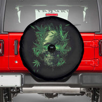 Marijuana Skull Spare Tire Cover Smoke Weed Cannabis 420 Pot Leaf
