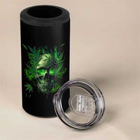 Marijuana Skull 4 in 1 Can Cooler Tumbler Smoke Weed Cannabis 420 Pot Leaf