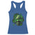 Marijuana Skull Racerback Tank Top Smoke Weed Cannabis 420 Pot Leaf