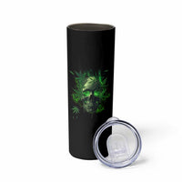 Marijuana Skull Skinny Tumbler Smoke Weed Cannabis 420 Pot Leaf
