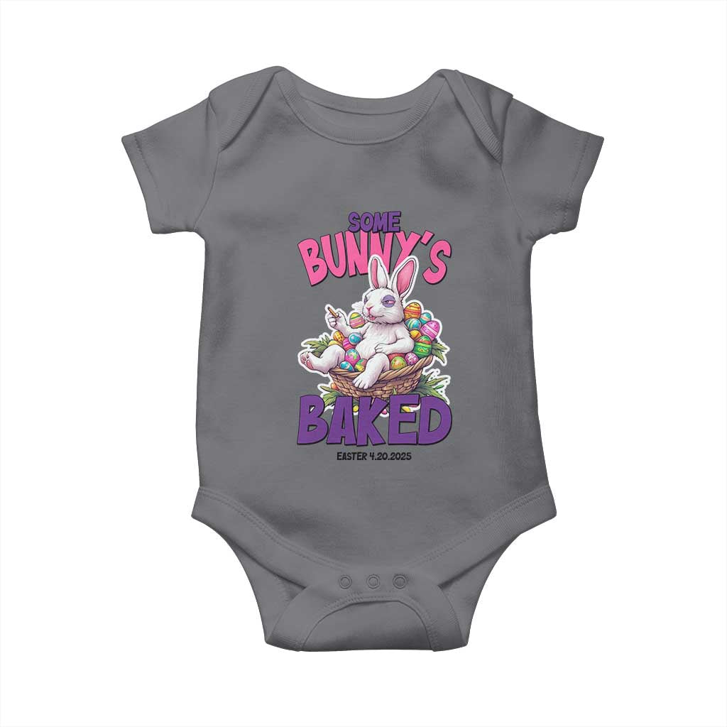 Happy 420 Easter Baby Onesie Bunny Funny Weed Smoking Rabbit Cannabis 4/20 Day