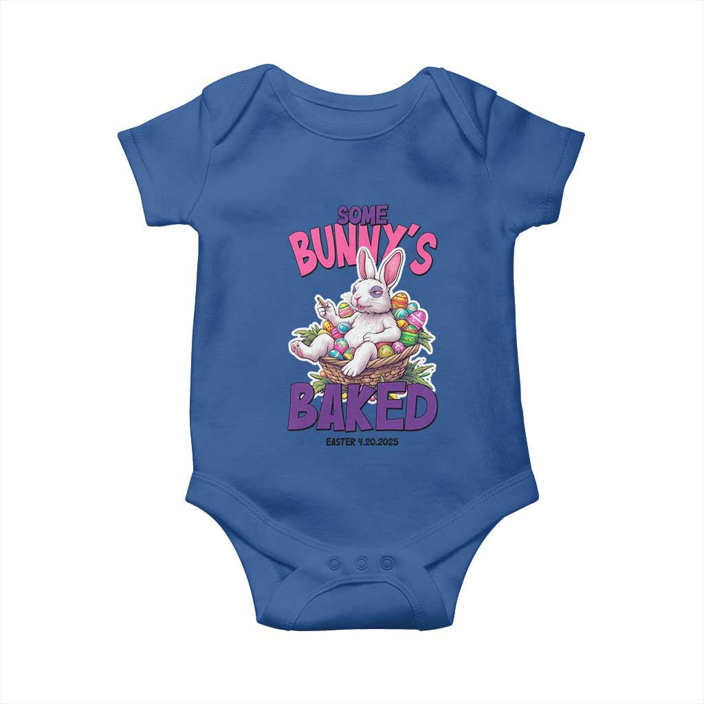 Happy 420 Easter Baby Onesie Bunny Funny Weed Smoking Rabbit Cannabis 4/20 Day