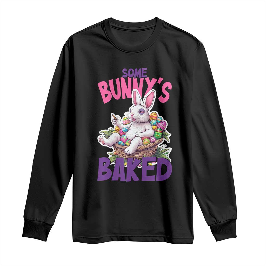Happy 420 Easter Long Sleeve Shirt Bunny Funny Weed Smoking Rabbit Cannabis 4/20 Day