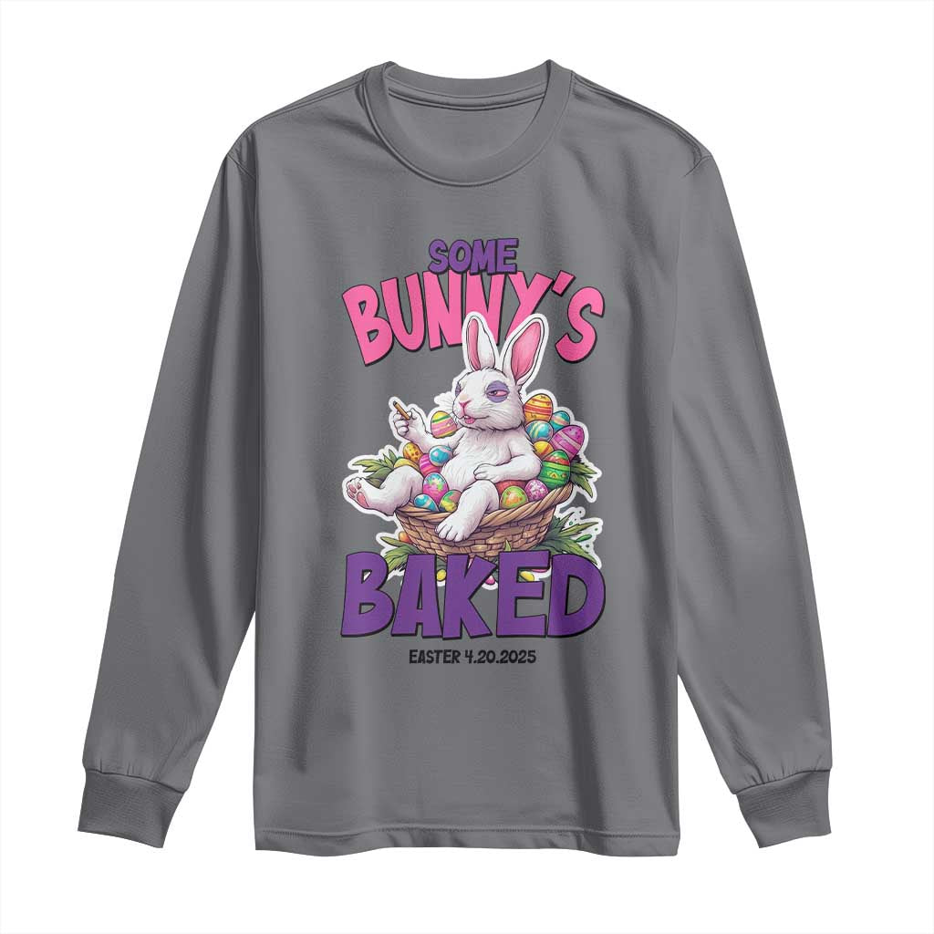 Happy 420 Easter Long Sleeve Shirt Bunny Funny Weed Smoking Rabbit Cannabis 4/20 Day