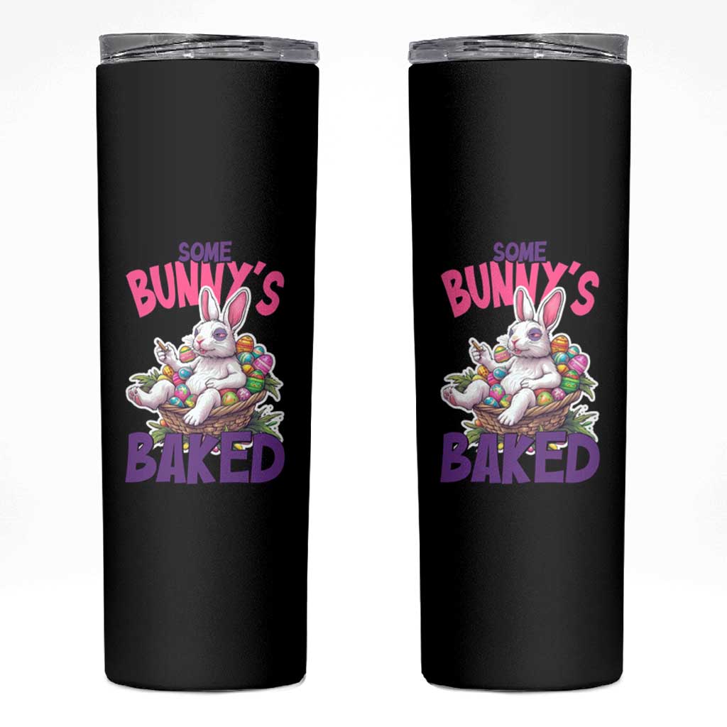 Happy 420 Easter Skinny Tumbler Bunny Funny Weed Smoking Rabbit Cannabis 4/20 Day