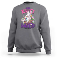Happy 420 Easter Sweatshirt Bunny Funny Weed Smoking Rabbit Cannabis 4/20 Day