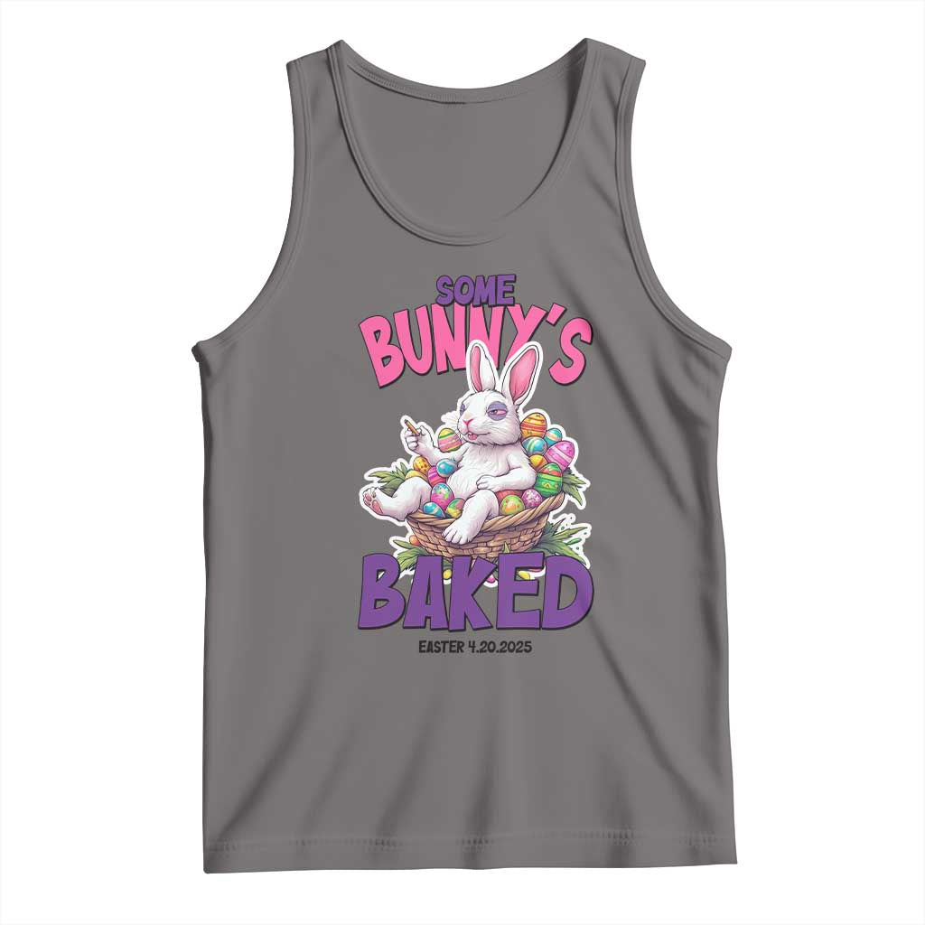 Happy 420 Easter Tank Top Bunny Funny Weed Smoking Rabbit Cannabis 4/20 Day