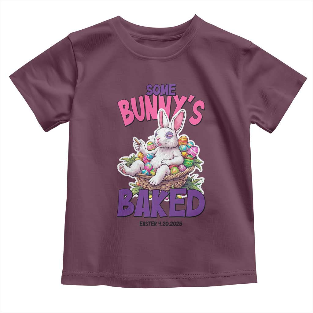 Happy 420 Easter Toddler T Shirt Bunny Funny Weed Smoking Rabbit Cannabis 4/20 Day