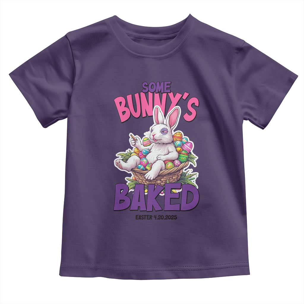 Happy 420 Easter Toddler T Shirt Bunny Funny Weed Smoking Rabbit Cannabis 4/20 Day
