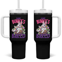 Happy 420 Easter Tumbler With Handle Bunny Funny Weed Smoking Rabbit Cannabis 4/20 Day