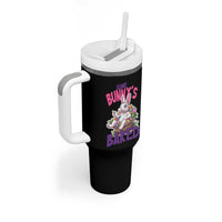 Happy 420 Easter Tumbler With Handle Bunny Funny Weed Smoking Rabbit Cannabis 4/20 Day