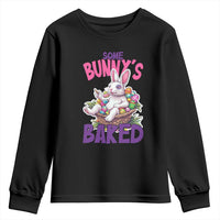 Happy 420 Easter Youth Sweatshirt Bunny Funny Weed Smoking Rabbit Cannabis 4/20 Day